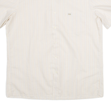 Mens Shirt Cream Striped L