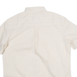 Mens Shirt Cream Striped L