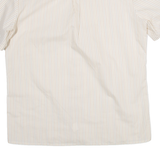 Mens Shirt Cream Striped L