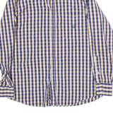 PAUL & SHARK Mens Shirt Purple Check Long Sleeve L