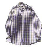 PAUL & SHARK Mens Shirt Purple Check Long Sleeve L