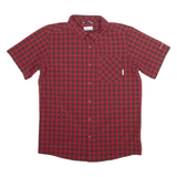 COLUMBIA Mens Shirt Red Check M