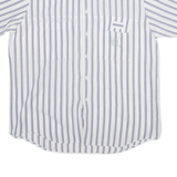 CLAY FERRY Mens Shirt Blue Striped L