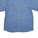 C&A Mens Plain Shirt Blue XL