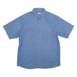 C&A Mens Plain Shirt Blue XL