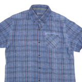 NAPAPIJRI Slim Fit Womens Shirt Blue Check M