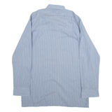 CLUB Mens Shirt Blue Striped Long Sleeve M
