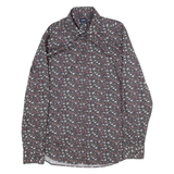 JOOP! Slim Fit Mens Shirt Green Floral Long Sleeve M
