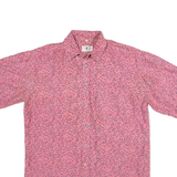 GOODMAN Mens Shirt Pink Floral M