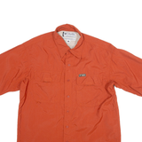COLUMBIA Mens Plain Shirt Orange S