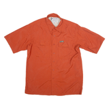 COLUMBIA Mens Plain Shirt Orange S