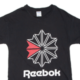 REEBOK Womens T-Shirt Black L