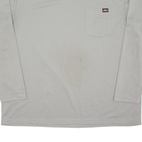 DICKIES Mens T-Shirt Grey Long Sleeve 2XL