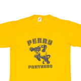Perry Panthers Mens T-Shirt Yellow USA 2XL