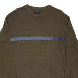 NAUTICA Mens T-Shirt Green Long Sleeve M
