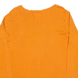 HARLEY DAVIDSON Womens T-Shirt Orange Long Sleeve XL