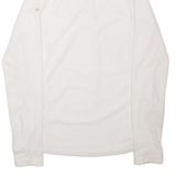 COLUMBIA Womens Fleece White 1/4 Zip S