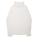 COLUMBIA Womens Fleece White 1/4 Zip S