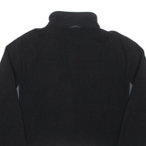 COLUMBIA Tall Cropped Womens Fleece Black 1/4 Zip XL