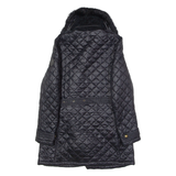 LAUREN RALPH LAUREN Womens Quilted Jacket Black Nylon Diamond XS