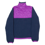 THE NORTH FACE Womens Fleece Jacket Purple Colourblock S