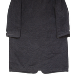 GOLDIX Womens Overcoat Coat Grey Flannel Wool 90s UK 10