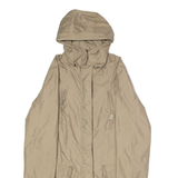 BOGNER Womens Parka Coat Beige Canvas Nylon UK 8