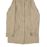 BOGNER Womens Parka Coat Beige Canvas Nylon UK 8