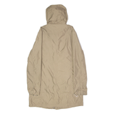 BOGNER Womens Parka Coat Beige Canvas Nylon UK 8