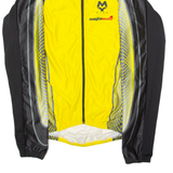 MYBIKE Cycling Mens Track Jacket Yellow Colourblock 3XL