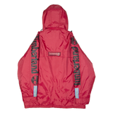 TIMBERLAND Performance Insulated Mens Parka Jacket Red Canvas Nylon 90s M