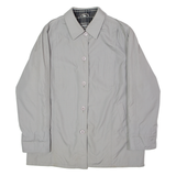Womens Trench Jacket Grey 90s UK 16