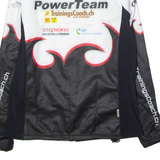 OWAYO Powerteam Swiss Cycling Mens Track Jacket White Crazy Pattern 2XL