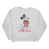 DISNEY Disney World Mickey Mouse Mens Sweatshirt Grey USA M