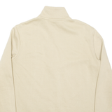 PUMA Womens Sweatshirt Beige 1/4 Zip S