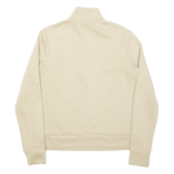PUMA Womens Sweatshirt Beige 1/4 Zip S