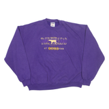 JERZEES Take The Lead Westminster Dog Womens Sweatshirt Purple XL