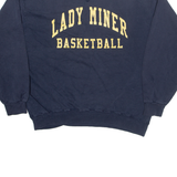 RUSSELL ATHLETIC Lady Miner Basketball Womens Sweatshirt Blue USA XL