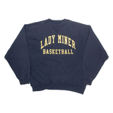 RUSSELL ATHLETIC Lady Miner Basketball Womens Sweatshirt Blue USA XL
