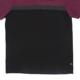 PUMA Mens Polo Shirt Black Colourblock L