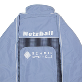 JAKO SVKT Windau Netball Womens Windbreaker Jacket Blue 90s Crazy Pattern UK 10