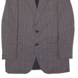JARTEX Mens Blazer Jacket Blue Wool 90s Geometric M