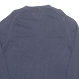 TOMMY HILFIGER Mens Jumper Blue Tight Knit L