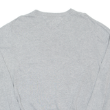 TOMMY HILFIGER Mens Jumper Grey V-Neck Tight Knit XL