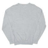 TOMMY HILFIGER Mens Jumper Grey V-Neck Tight Knit XL