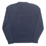 TOMMY HILFIGER Mens Jumper Blue Tight Knit S