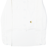 JUST CAVALLI Womens Denim Jacket White 90s M