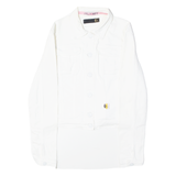 JUST CAVALLI Womens Denim Jacket White 90s M