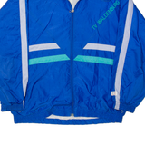 LESKI Mens Shell Jacket Blue 90s L