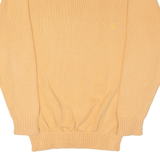 PETER POLO Mens Jumper Orange Tight Knit M